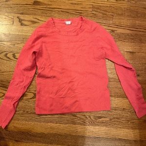 J Crew pink cashmere sweater